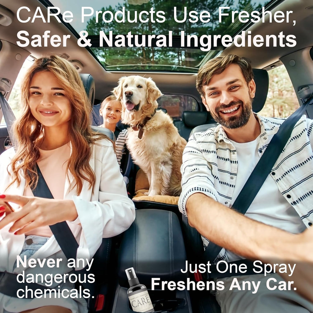 Luxury Car Air Freshener Spray - Long Lasting Odor Eliminator, Deodorize & Freshen, Truck & RV Accessories 2Oz - Mahogany Teakwood (2 Pack)
