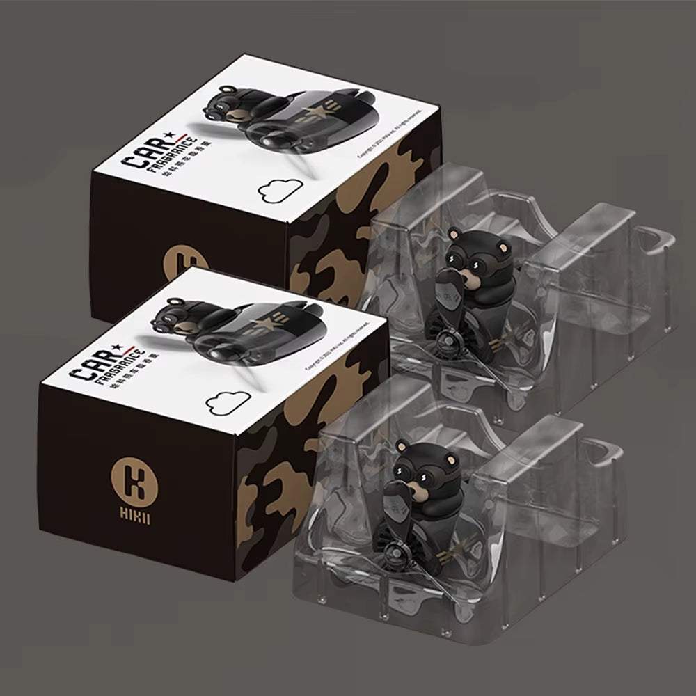 72KM Harko Bear Pilot Car Air Freshener Air Outlet Interior Accessories Propeller Car Flavoring Auto Perfume Diffuser Ornamen