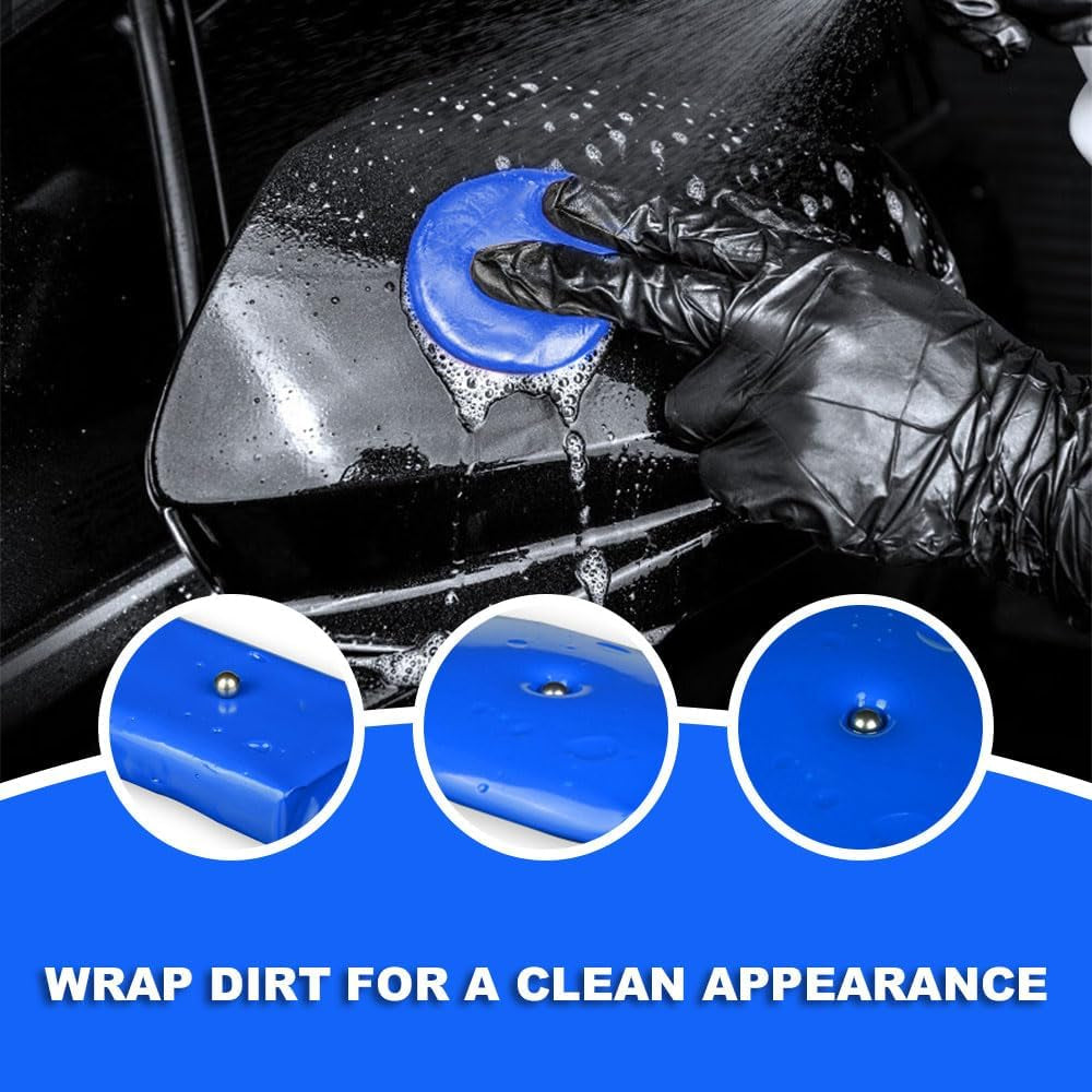 2PCS Car Clay Bar, Auto Detailing Magic Clay Bar Cleaner, Premium Grade Clay Bars, Auto Clean Wash Bars with Washing and Adsorption Capacity, Car Accessories Clay Bar for Cleaning Car (2PCS)