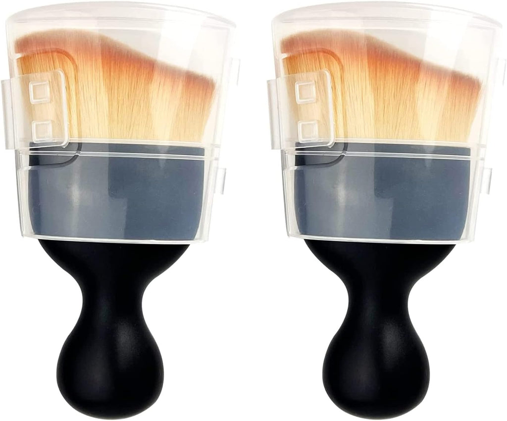 Zabernim Car Brush, Zabernim Car Interior Cleaning Tool, Car Cleaning Brush Dust Collectors, Curved Design Dirt Dust Clean Brushes, Engine Compartment and Dashboard(2 PCS) 01