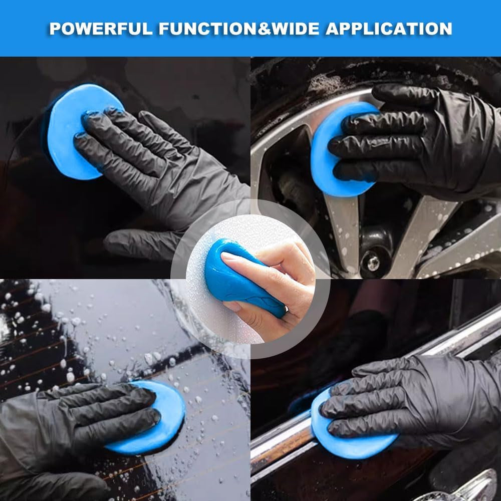 2PCS Car Clay Bar, Auto Detailing Magic Clay Bar Cleaner, Premium Grade Clay Bars, Auto Clean Wash Bars with Washing and Adsorption Capacity, Car Accessories Clay Bar for Cleaning Car (2PCS)