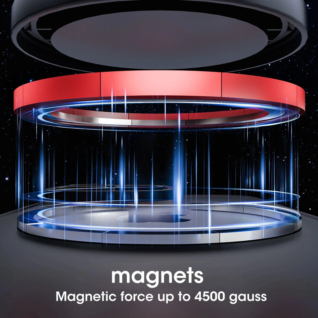 Universal Magnetic Phone Mount with Magnetic Disc, 360° Rotation, Air Vent Holder, Super Strong Magnet, Black